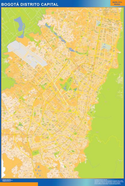 Bogota Distrito Capital map in Colombia