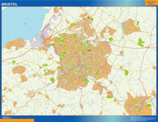 Bristol laminated map