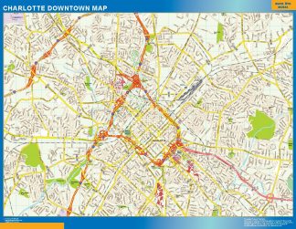 Charlotte downtown map