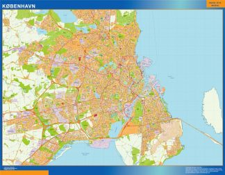 Copenhague map Denmark