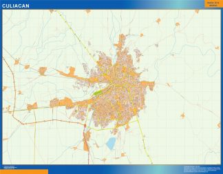 Culiacan map Mexico