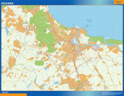 Gdansk map Poland