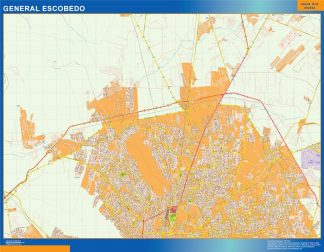 General Escobedo map Mexico