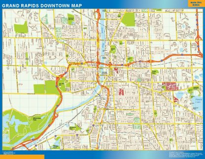 Grand Rapids downtown map