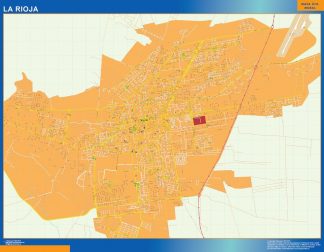 La Rioja map in Argentina