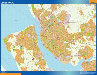 Liverpool laminated map