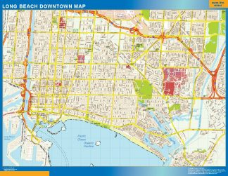 Long Beach downtown map