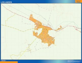 Los Andes map from Chile