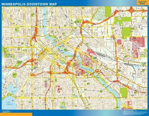 Minneapolis downtown map