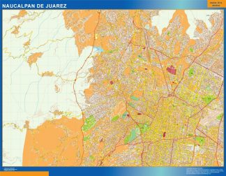 Naucalpan de Juarez map Mexico