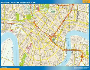 New Orleans downtown map