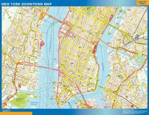 New York downtown map