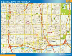 Oklahoma City downtown map