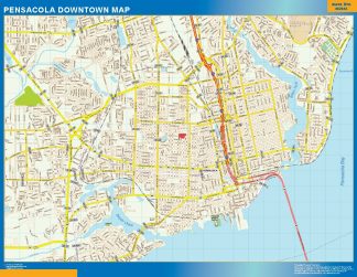 Pensacola downtown map