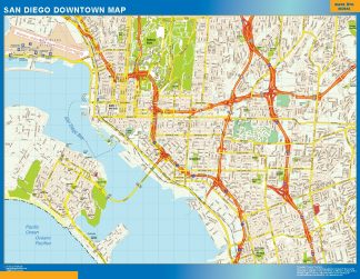 San Diego downtown map