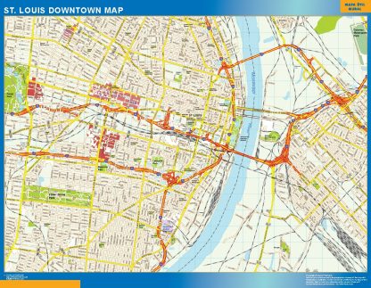 St Louis downtown map