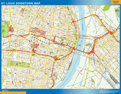 St Louis downtown map