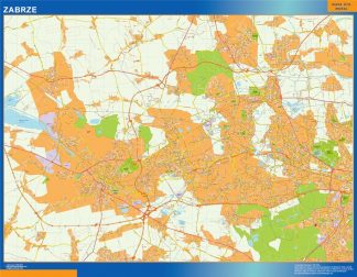 Zabrze map Poland