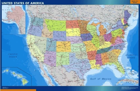 Kort over USA