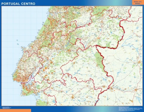 Vejkort over Midtportugal